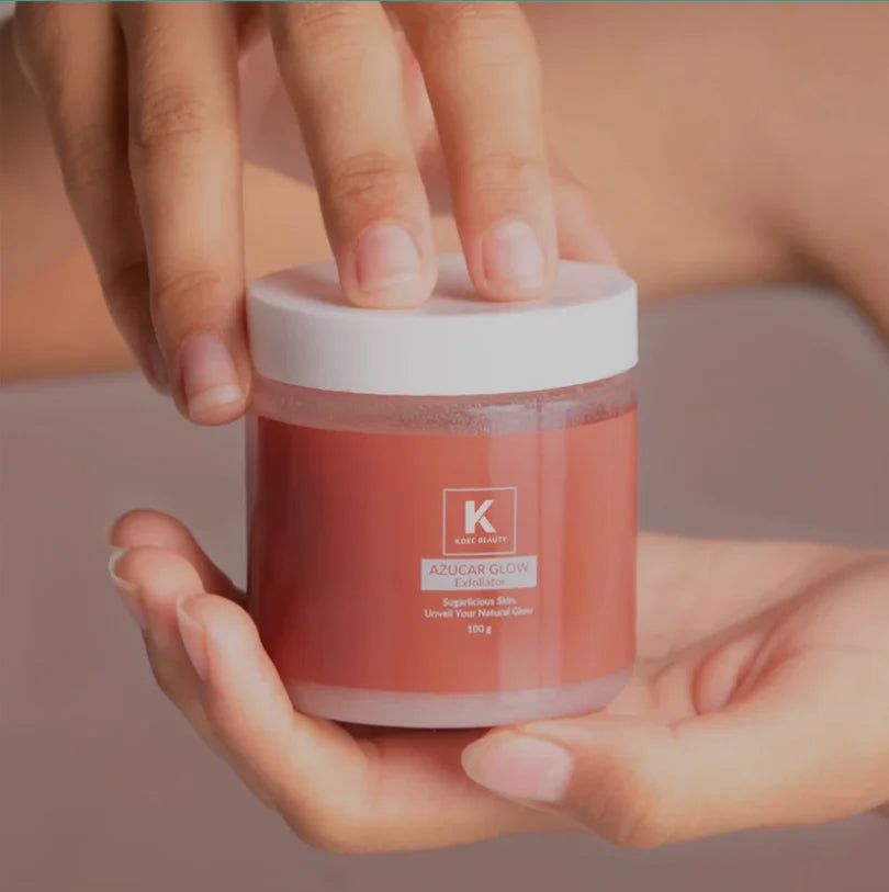 100g KOEC Azucar Glow Exfoliator Facial Sugar Scrub Exfoliation Hydration Brightening Cell-renewal Oil Control Natural Glow