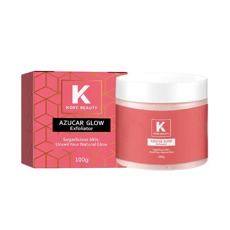 100g KOEC Azucar Glow Exfoliator Facial Sugar Scrub Exfoliation Hydration Brightening Cell-renewal Oil Control Natural Glow
