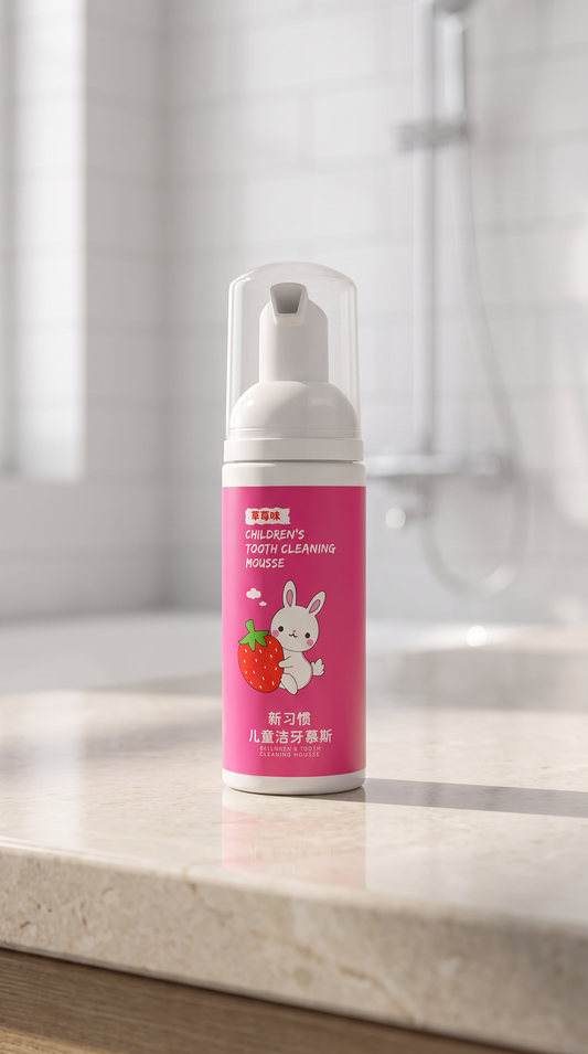 Kids Press-Type Foam Toothpaste