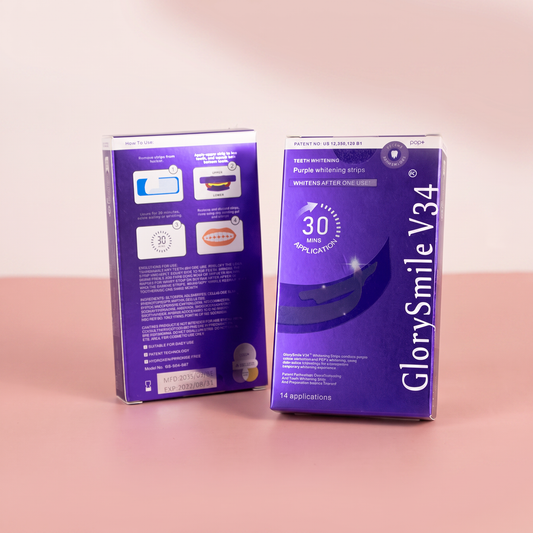 V34 Purple Teeth Whitening Strips
